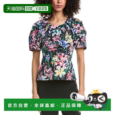 自营3.1 Phillip Lim Flowerworks Bloom Sleeve Scoop Neck Top