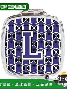 自营 Carolines Treasures CJ1068-LSCM 字母 L 足球紫色和正品