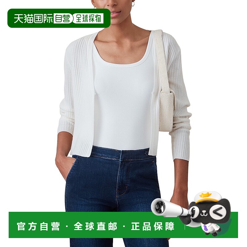 自营J.McLaughlin Imogen Cashmere Sweater - ivory 美国奥莱直