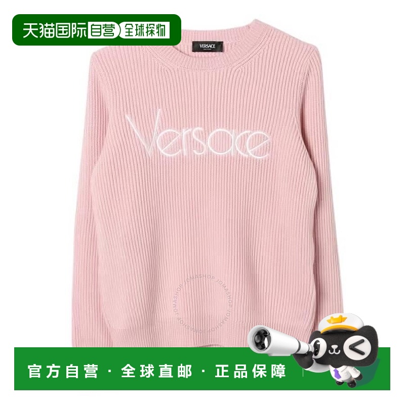 1h可退 【美国直邮】versace/范思哲 女士 毛衣短袖羊毛开衫上衣