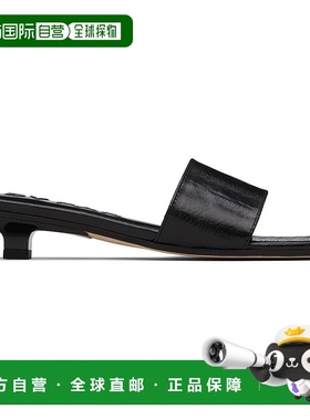 1h可退 香港直邮潮奢 BY FAR 女士 黑色 Ceni Eel Embossed Leath