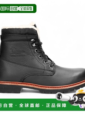 自营Panama Jacks男式黑色P03飞行员皮靴-黑色 新款 美国奥莱直发