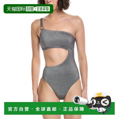 自营Vitamin A Cosmo One-Shoulder One-Piece - silver 美国奥莱