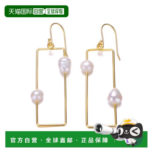 自营geneviveSterling Silver 14K Gold Plated with Genuine Fre