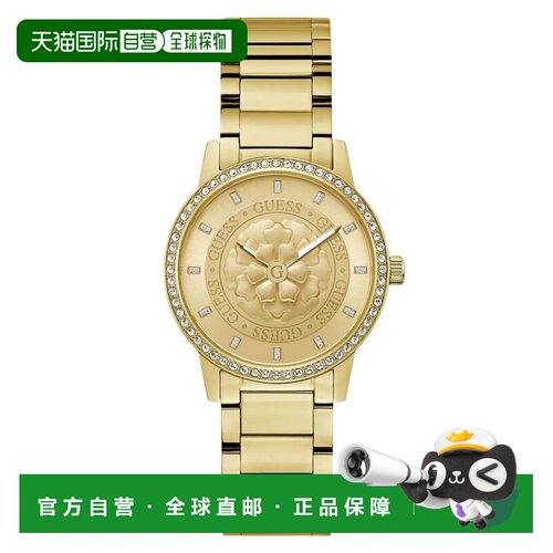 自营Guess Women's Petal Gold Dial Watch - gold 美国奥莱直发