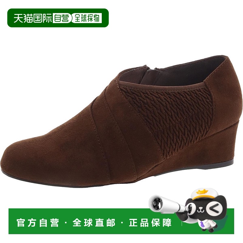自营impoGinger 女款纹理绗缝短筒靴 - 貂皮棕色 美国奥莱直发