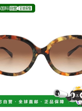 自营Coach Brown Gradient Butterfly Ladies Sunglasses HC8410U