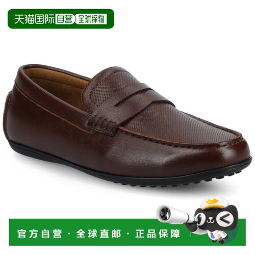 自营vance co.Vance Yates 中宽款穿孔一脚蹬驾驶便士乐福鞋 - 桃
