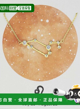 自营sterling forever\'When Stars Align\' 星座项链 - 金色-leo