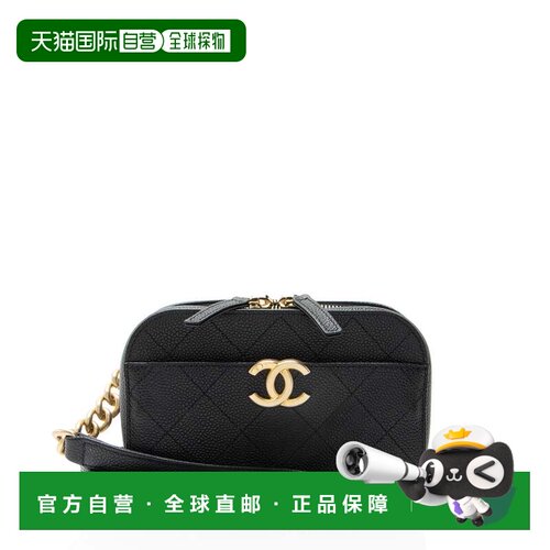 自营Chanel Caviar Leather Chic Affinity Belt Bag - black 美