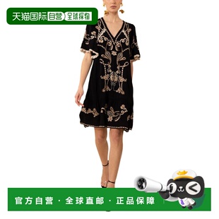 自营Hale Bob Lennox Mini Dress - black 美国奥莱直发