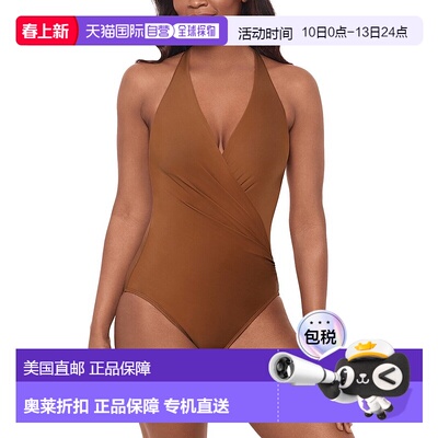 自营Miraclesuit  Wrapsody One-Piece - orange 美国奥莱直发