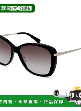 自营 Longchamp女式56毫米灰色太阳镜-乌木 美国奥莱直发