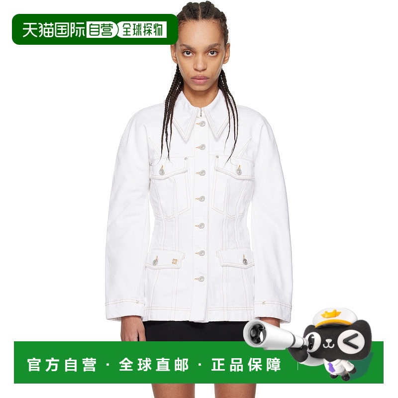 1h可退 香港直邮潮奢 Givenchy 纪梵希 女士 白色 O Shaped Sleev
