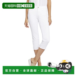 NYDJ 白色 短款 白色休闲牛仔裤 美国奥莱直发 Optic 自营