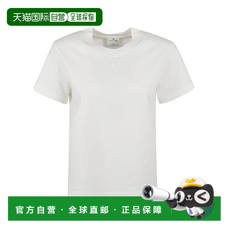 1h可退 香港直邮潮奢 Courreges 女士 短袖T恤 VESJTS006JS0107