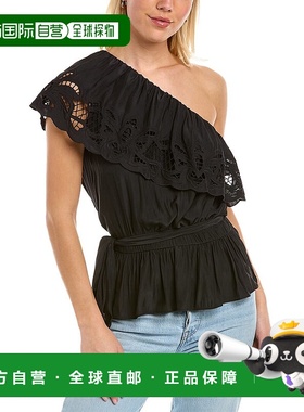 自营 Ramy Brook Levon 上衣 - 黑色 美国奥莱直发性感女装
