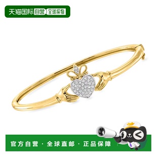 Grown 自营Ross Lab Bangle Bracelet Claddagh Simons Diamond