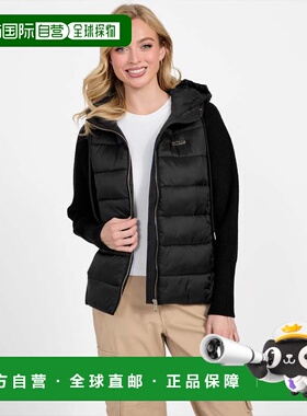 自营guessStephany Hooded Puffer Jacket - black 美国奥莱直发