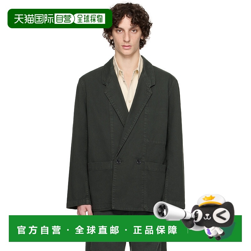 香港直邮潮奢 Lemaire 男士 灰色 Workwear Denim 西装外套 JA106