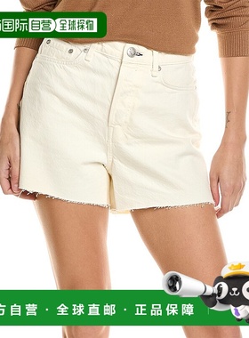 自营 rag & bone Maya High-Rise Ecru Shorty Short - beige 美