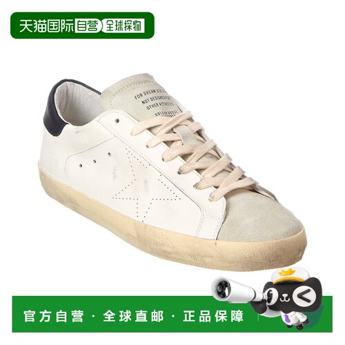 自营Golden Goose Superstar皮革 & 绒面革运动鞋-白色 美国奥莱