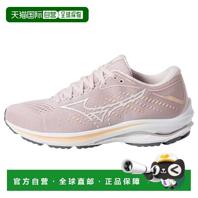 自营Mizuno Wave Rider 25淡紫色/白色J1GD210308女款-粉红色 美