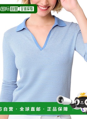 自营J.McLaughlin Fairfax Sweater - Blue 毛衣美国直发奥莱