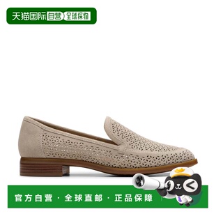 自营Clarks Trish Cove in Beige Suede - stone suede 美国奥莱