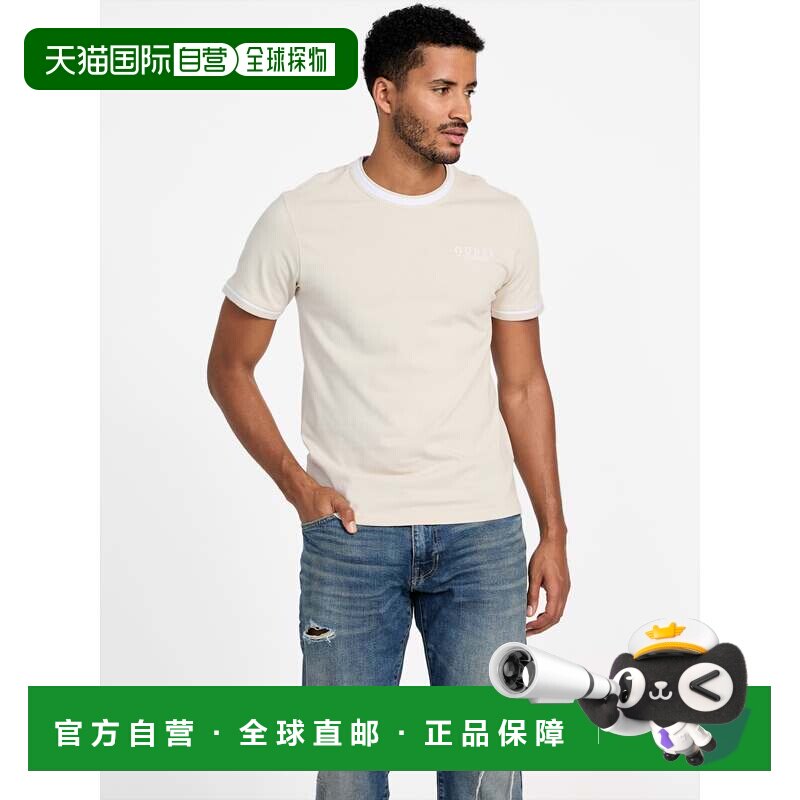 自营guessEco Nathan 圆领 T 恤 - 隔夜燕麦 美国奥莱直发