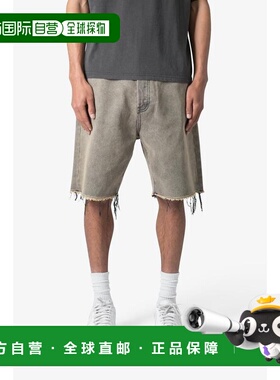 1h可退 【美国直邮】mnml|破洞矿物牛仔短裤 - 棕色