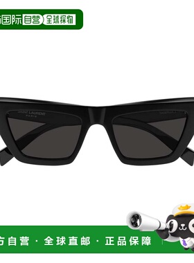 自营saint laurentSl 467 Angular Cat-Eye Sunglasses - black