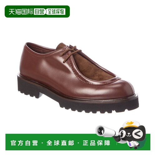 自营Max Mara皮革 & 麂皮乐福-棕色 乐福鞋单鞋美国直发奥莱