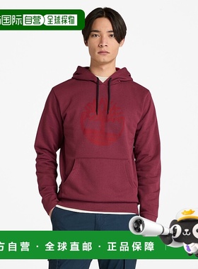 自营 timberland男士Northwood US Tree Logo Brushback连帽衫-酒