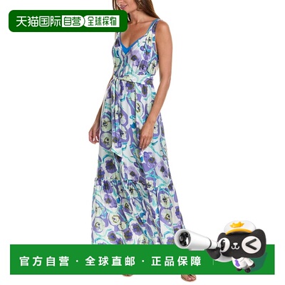 自营Diane von Furstenberg Jodie 真丝混纺长裙 - 紫色 美国奥莱