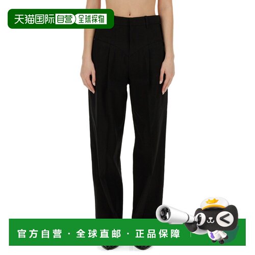 香港直邮ISABEL MARANT 裤子 PA0270FB_B1F04I01BK休闲裤阔腿裤
