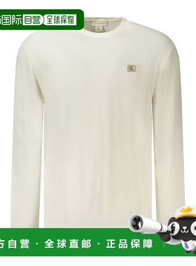 自营 calvin klein凯文克莱棉男式毛衣-白色 美国奥莱直发