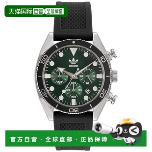 自营Adidas Men's Originals Fashion Edition Two Green Dial Wa