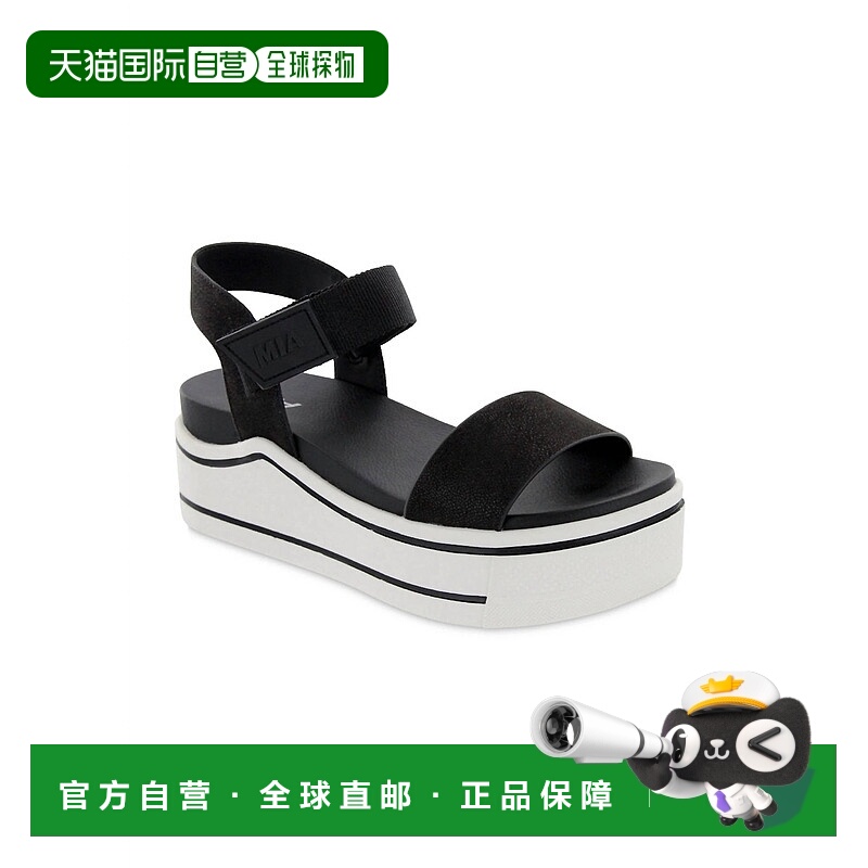 自营mia女式Odelia凉鞋,黑色 美国奥莱直发