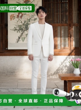 自营 philipp plein轻质羊毛西装外套 Lord Fit - 白色 美国奥莱