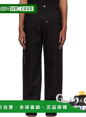 1h可退 香港直邮潮奢 Kijun 男士 黑色 Color Slit 长裤 25PSM307