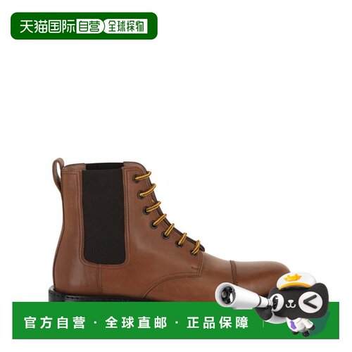 自营salvatore ferragamoRosco Leather Combat Boots - medium b