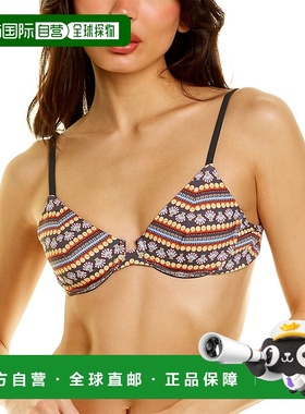 自营 Paolita Urania Orion V 领比基尼上衣 - 黑色 美国奥莱直发