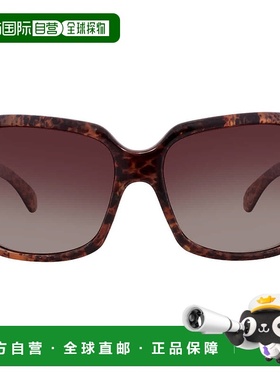 自营Nine West S05969RNP200 Brown Rectangular Ladies Sunglass