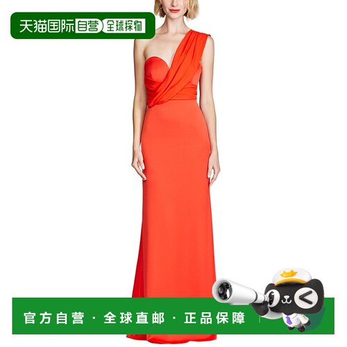 自营Halston Roselle礼服-橙色 连衣裙长裙美国直发奥莱性感