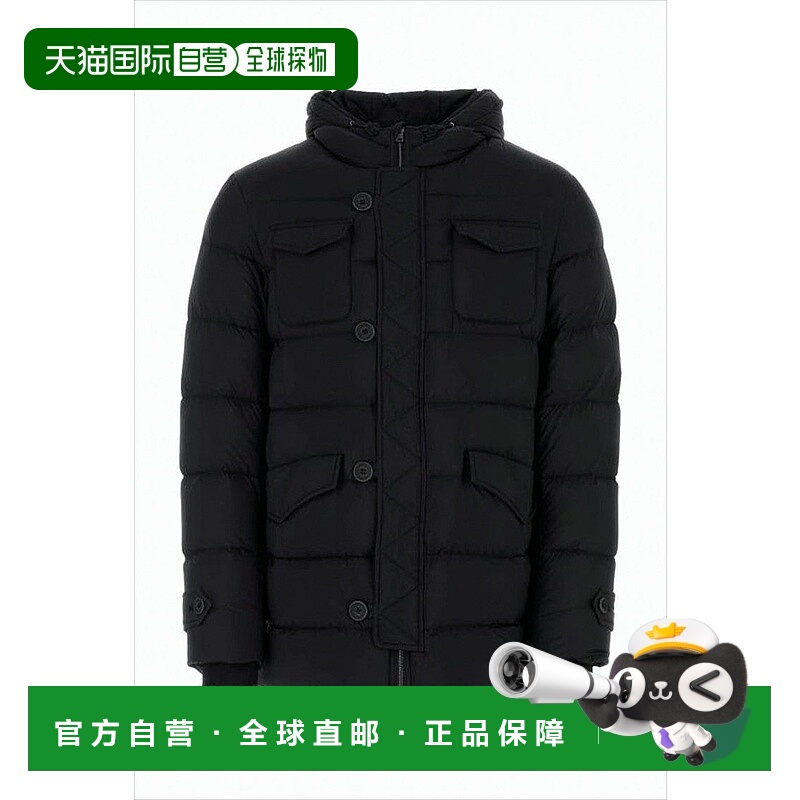 自营hernoPadded Jacket With Quilted Design - black 美国奥莱