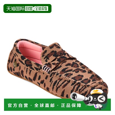 自营Dearfoams Women's Hazel Sport Knit Driving Loafer - leop