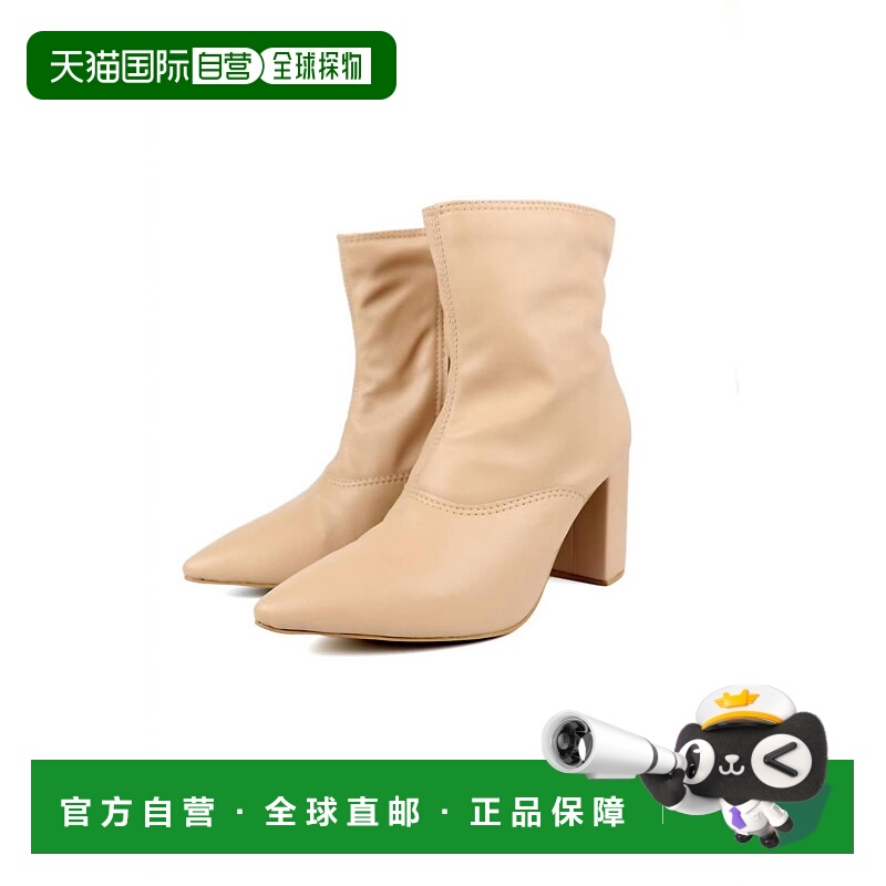 自营evergladesWomen's Luxe Block Heel Ankle Boots In Nude -
