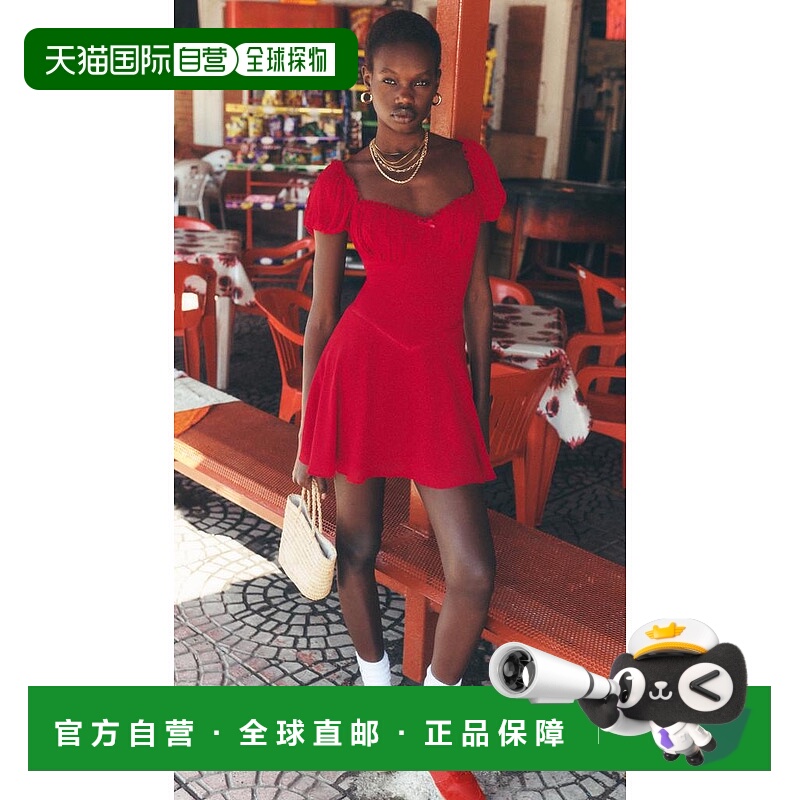 1h可退 【美国直邮】reformation 女士 连衣裙蕾丝紧身