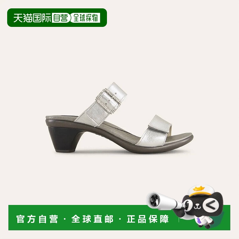 自营naot银色女式近期柔软皮革凉鞋 美国奥莱直发